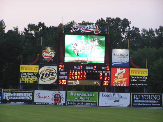 State Mutual Stadium Scoreboard - Rome, Ga