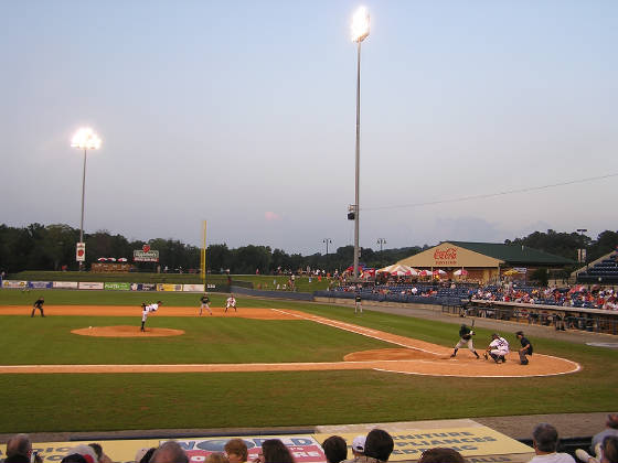 Game action in Rome, Ga. - State Mutual Stadium