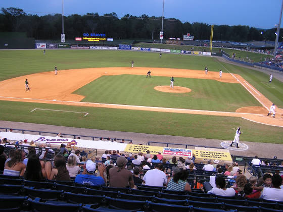 A view of Right Field, State Mutual Stadium - Rome